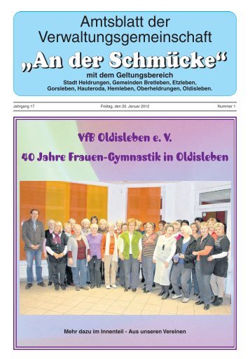 Amtsblatt Nr. 01 vom 20.01.2012 - Verwaltungsgemeinschaft "An der ...