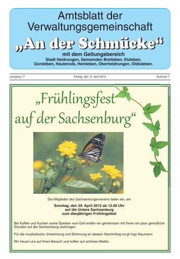 Amtsblatt Nr. 07 vom 13.04.2012 - Verwaltungsgemeinschaft "An der ...