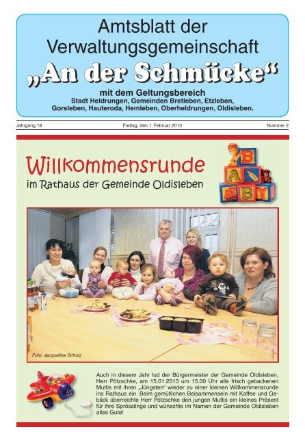 Amtsblatt - Verwaltungsgemeinschaft "An der Schmücke"