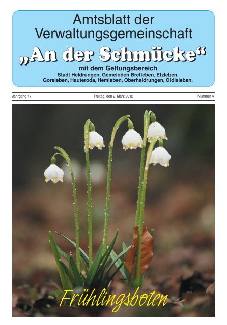Amtsblatt Nr. 04 vom 02.03.2012 - Verwaltungsgemeinschaft "An der ...