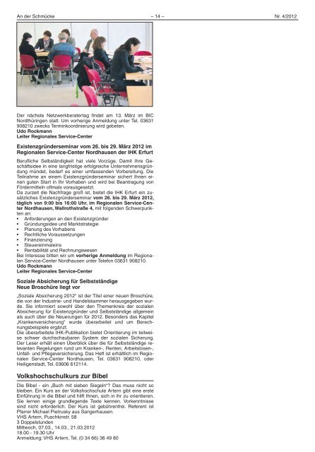 Amtsblatt Nr. 04 vom 02.03.2012 - Verwaltungsgemeinschaft "An der ...