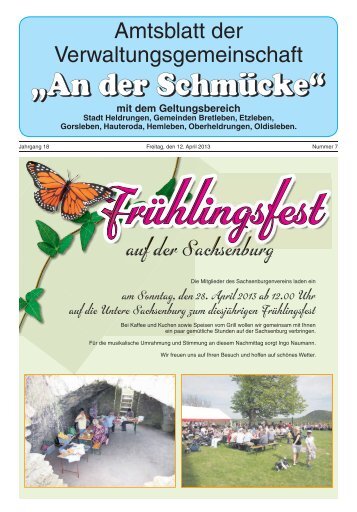 Amtsblatt Nr. 07 vom 12.04.2013 - Verwaltungsgemeinschaft "An der ...