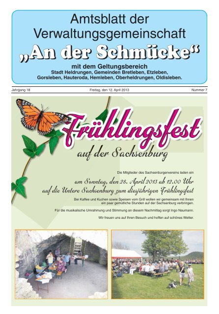 Amtsblatt Nr. 07 vom 12.04.2013 - Verwaltungsgemeinschaft "An der ...