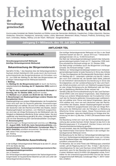 wethau tal_amtl_14 - Verbandsgemeinde Wethautal