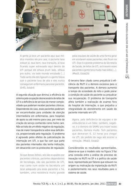 Revista SÍNTESE, v 6, n. 1 e 2, jan/dez de 2011. - ECG / TCE-RJ