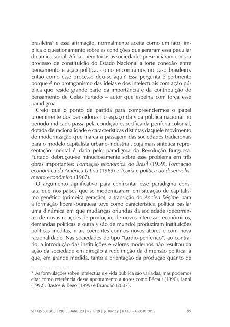 Revista Sinais Sociais N19 pdf - Sesc