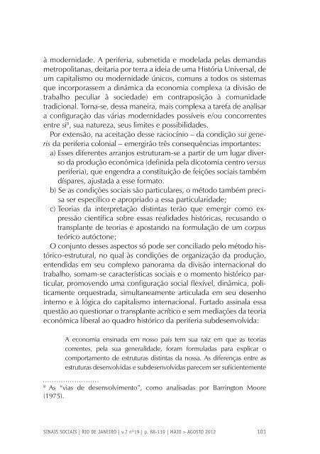 Revista Sinais Sociais N19 pdf - Sesc