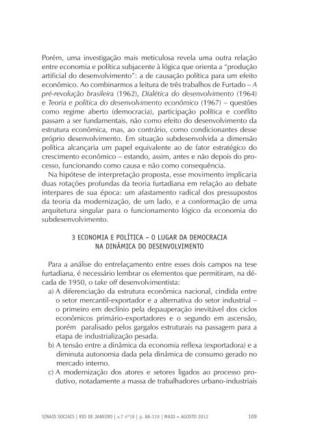 Revista Sinais Sociais N19 pdf - Sesc