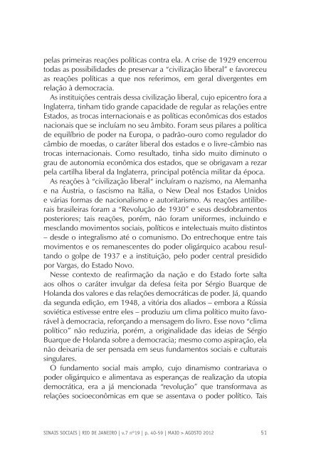 Revista Sinais Sociais N19 pdf - Sesc