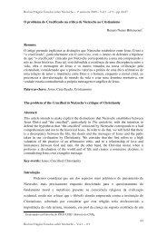 O problema do Crucificado na crítica de Nietzsche ... - Revista Trágica