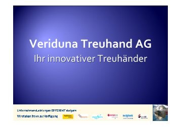 Präsentation - Veriduna Treuhand AG