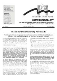 B 16 neu Ortsumfahrung Höchstädt - Verwaltungsgemeinschaft ...