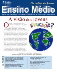 Jornal das eletivas - Colégio Emilie de Villeneuve