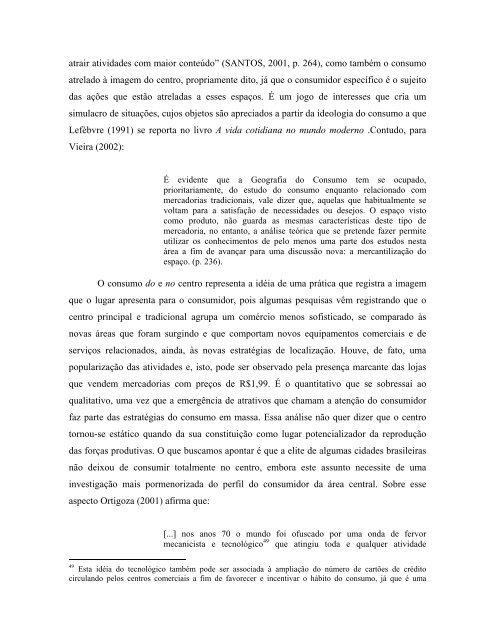 centralidade urbana e comércio informal: os novos espaços - Unesp