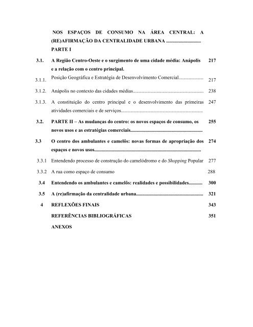 centralidade urbana e comércio informal: os novos espaços - Unesp