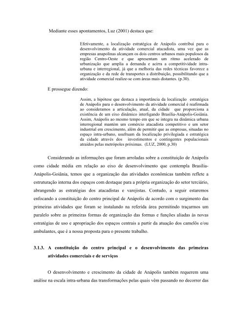 centralidade urbana e comércio informal: os novos espaços - Unesp