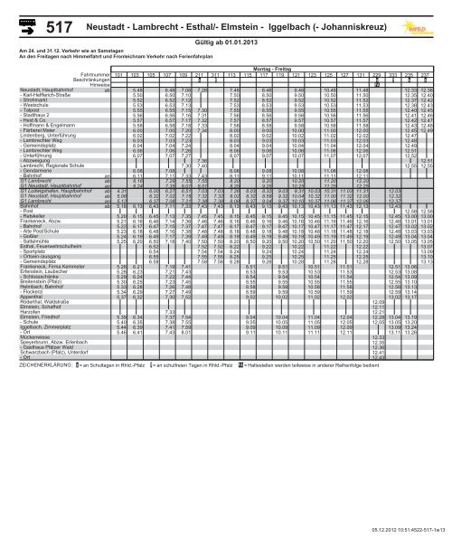 Fahrplan-Download - VG Lambrecht