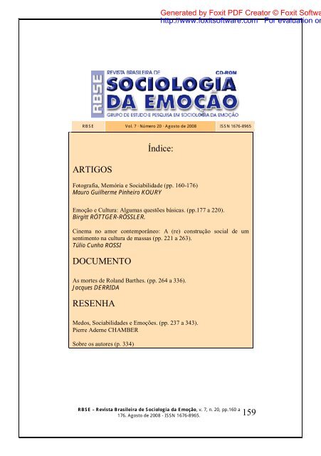 Potencial Absoluto - A palavra emoção, ao que tudo indica, vem do