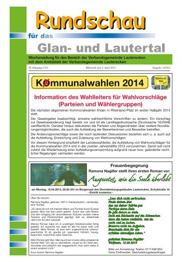 Amtsblatt KW 14 - Verbandsgemeinde Lauterecken