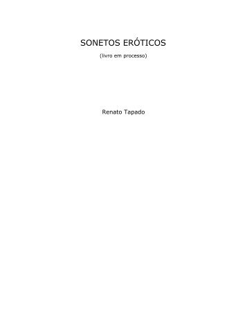 SONETOS ERÓTICOS - Renato Tapado