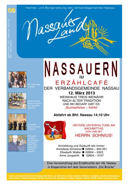 Nassauer Land 09-2013 - Verbandsgemeinde Nassau
