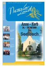 Mitteilungsblatt Ausgabe 30 - Verbandsgemeinde Nassau