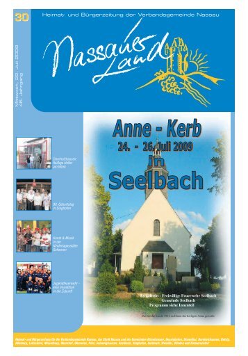 Mitteilungsblatt Ausgabe 30 - Verbandsgemeinde Nassau