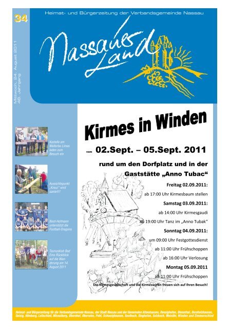 Mitteilungsblatt Ausgabe 34 - 2011 - Verbandsgemeinde Nassau