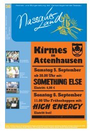 Mitteilungsblatt Ausgabe 36 - Verbandsgemeinde Nassau