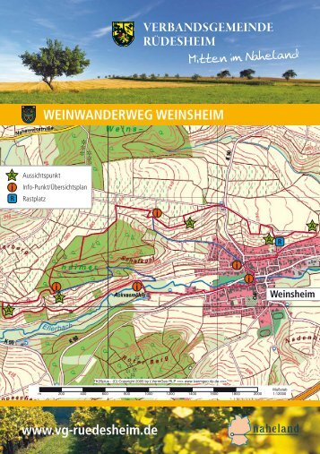 Wanderwege in Weinsheim - Verbandsgemeinde Rüdesheim