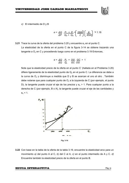 La Medida de las Elasticidades. - Universidad José Carlos Mariátegui