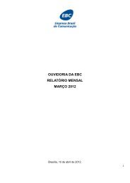 ouvidoria da ebc relatório mensal março 2012 - EBC - Empresa ...