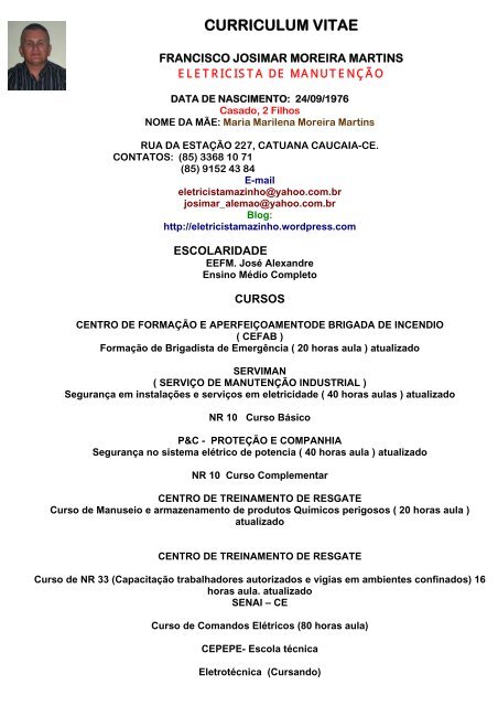 Endesa curriculum vitae picture