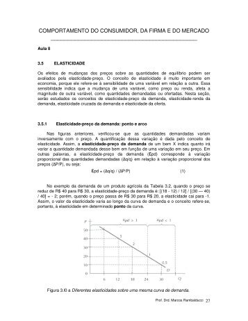 COMPORTAMENTO DO CONSUMIDOR, DA FIRMA E DO MERCADO