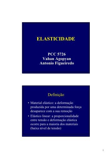 ELASTICIDADE - PCC 5726