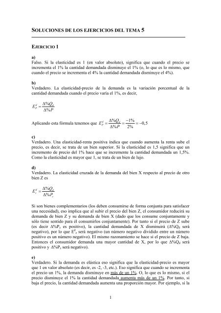 SOLUCIONES DE LOS EJERCICIOS DEL TEMA 5 - OCW Usal