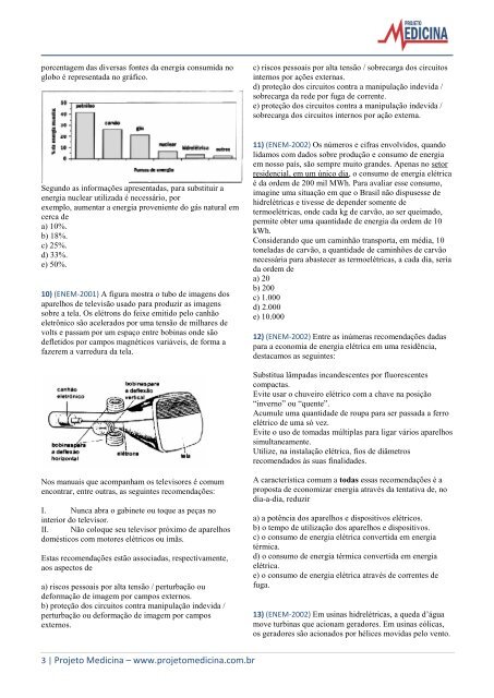 Eletricidade na prova do ENEM - Projeto Medicina