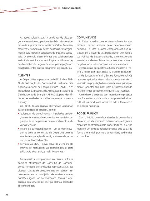 Relatório de Responsabilidade Socioambiental 2011 - Rede Energia