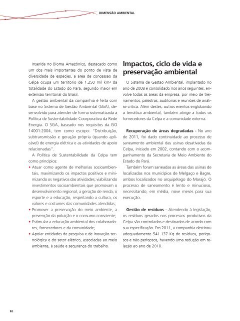 Relatório de Responsabilidade Socioambiental 2011 - Rede Energia