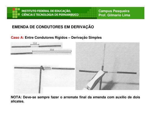 1 - Ferramentas para Instalações Elétricas - Prof. Gilmário Lima