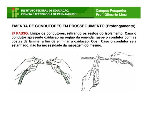 1 - Ferramentas para Instalações Elétricas - Prof. Gilmário Lima