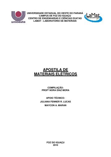 APOSTILA DE MATERIAIS ELÉTRICOS - Unioeste