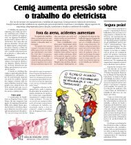 Cemig aumenta pressão sobre o trabalho do eletricista