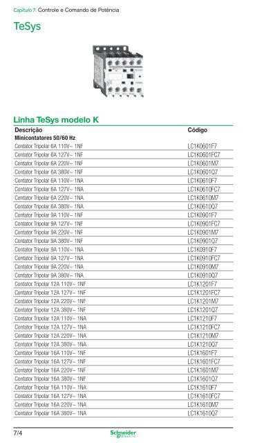 Manual e Catálogo do Eletricista - Schneider Electric