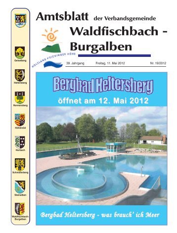 Amtsblatt Waldfischbach - Verbandsgemeinde Waldfischbach ...