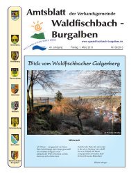 Verbandsgemeinde Waldfischbach-Burgalben