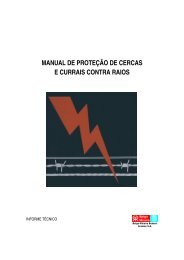 MANUAL DE PROTEÇÃO DE CERCAS E CURRAIS CONTRA RAIOS