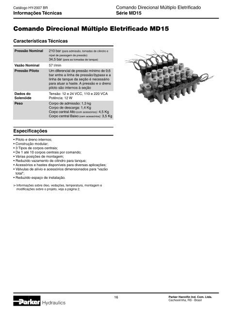 HY-2007 BR.indd - DPH Hidráulica Ltda