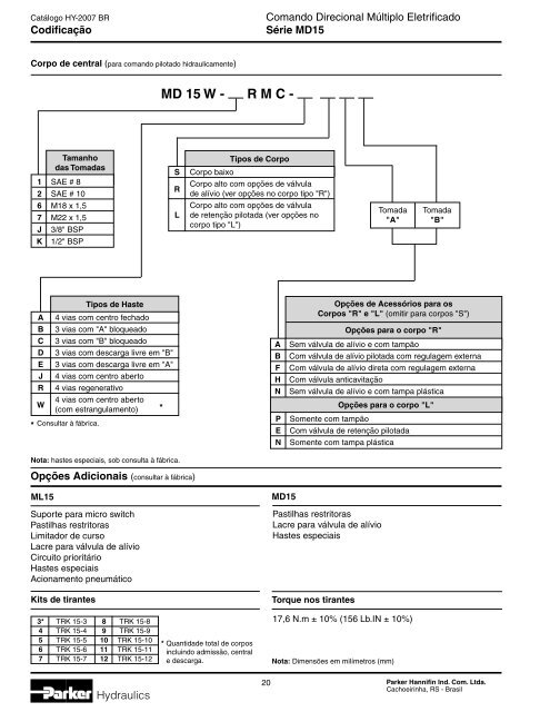 HY-2007 BR.indd - DPH Hidráulica Ltda