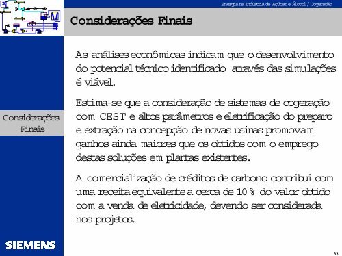 Estudos de Casos de Sistemas de Cogeração - Nest